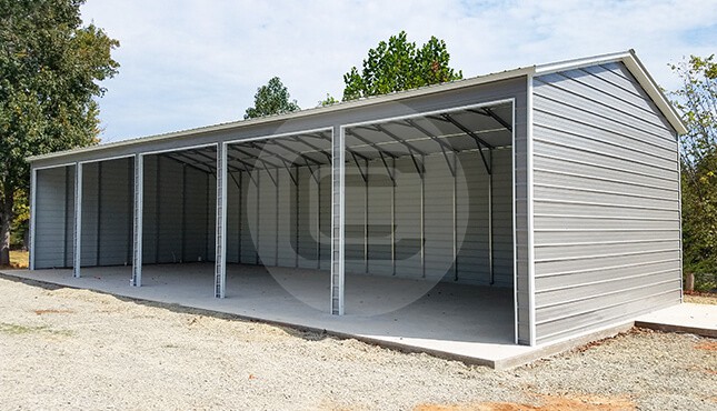 30 × 50 Metal Garage with Side Entry.